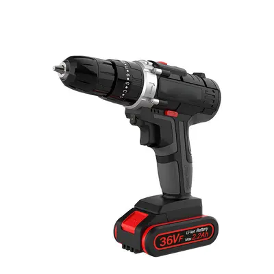 Rechargeable lithium electric drill impact hammer screwdriver set - 7