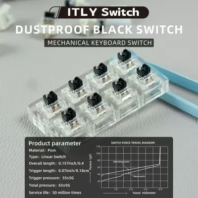 ITLY客制化机械键盘轴体开关防尘红轴青轴黑轴茶轴跨境爆款 - 3