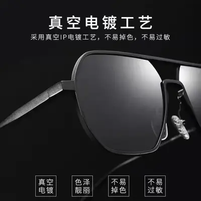 Neue Titan-Legierungs-Rahmen Photochrome polarisierte Sonnenbrillen UV-Schutz Fahrbrillen Unisex