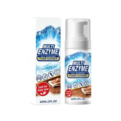 Multifunctional Foam Cleaner for Kitchen, Bathroom and Car Interior, Suitable for Multiple Scenarios, Easy Cleaning of Everyday Stains