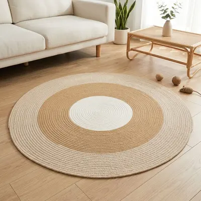 Nordic Woven Cat Scratch Mat, Durable, Cotton Rope - 11