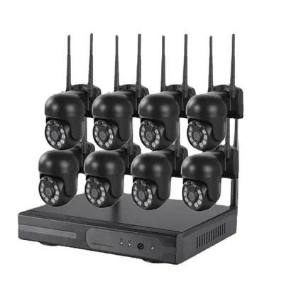 3 milyon kablosuz WiFi dome kamera izleme seti NVR monitör 4 yollu 8 yollu monitör dış mekan dome kamera