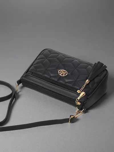 Tassel Soft Leather Women's Shoulder Bag, Large Capacity Crossbody Bag - 5