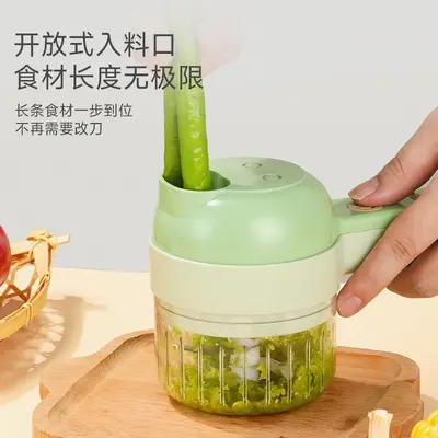 Electric garlic chopper and vegetable cutter, multifunctional - 4