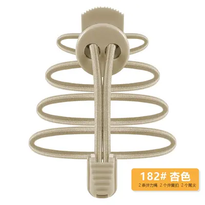 Round Elastic No-Tie Shoelaces with Spring Buckle for Sports Shoes - 13