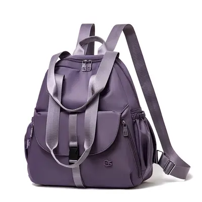 Women's Lightweight Waterproof Oxford Fabric Backpack for Commuting and Travel - 8