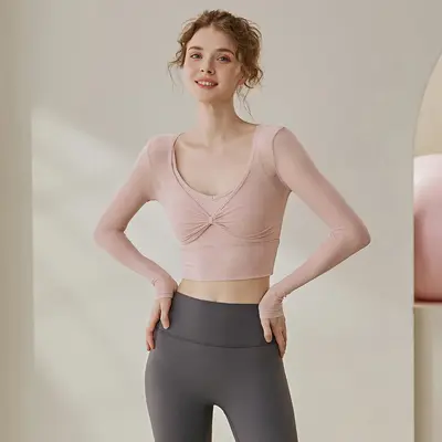 LULUX Damen Langarm-Yoga- und Pilates-Shirt - 9