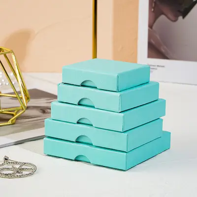 In-Stock Cross-Border Jewelry Box 1.6cm Top and Bottom Lid Necklace Earring Pearl Jewelry Box Ring Earring Packaging Box - 11