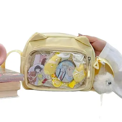 Mini omuz çantası, sevimli darı tasarım, kadın cep telefonu çantası - 5