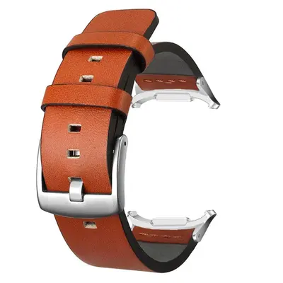 Samsung Galaxy Watch Ultra 47mm Leather Watch Strap with Metal Connector - 10