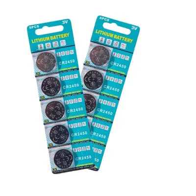 Button Battery CR2032 CR2450 CR2025 CR2050 for Car Key, High-Temperature