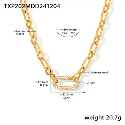 Sugar Cube INS Titanium Steel Jewelry Stainless Steel Micro-Plated Zircon Collarbone Necklace Bracelet Women European and American Simple and Elegant Set