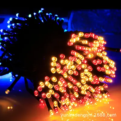 Wasserdichte LED-Lichterkette mit 3AA-Batteriebox - 8
