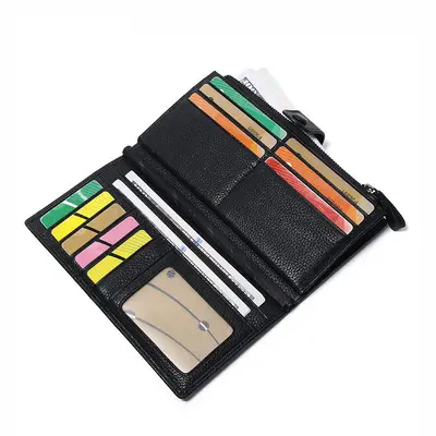 Erkek cüzdanı, RFID korumalı, hakiki deri, çoklu kart bölmeli - 5