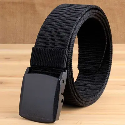 Yiwu Fabrikası Çok Delikli Erkek Kemeri Siyah İğne Toka Deri Kemer Erkek Premium Hissi Kemer Erkek Moda Toptan Mevcut Stok