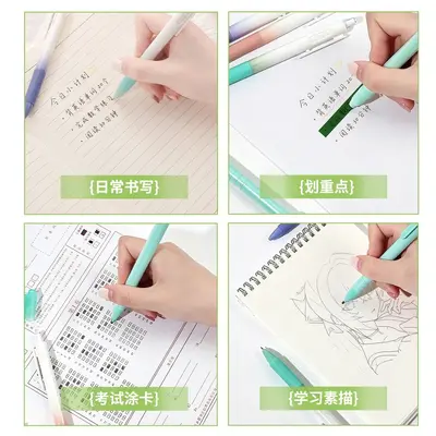 Gel Pen, Highlighter and Marker Stationery Set, 5-Piece