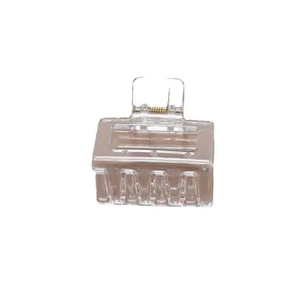 Großer transparenter Krallenhaarclip mit fünf runden Bändern für Frauen, Haizahn-Accessoire für den Hinterkopf, handgefertigtes DIY-Zubehör, 1 Haarwurzel.
