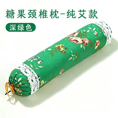 加大款艾草驱蚊枕头礼盒助睡眠枕腰枕抱枕头糖果圆柱枕艾草颈椎枕 - 11