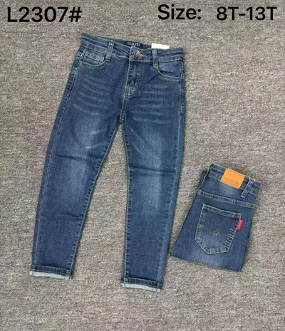Boys' Jeans, Ages 8-13, Soft Fabric, Spring and Autumn - 8