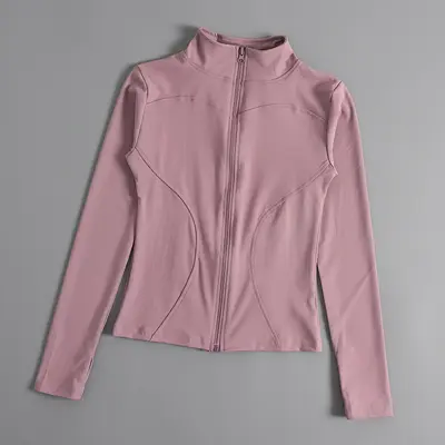 Damen-Fitnessjacke, schlank geschnitten, schnelltrocknend, mit Sonnenschutz, langärmlig - 4