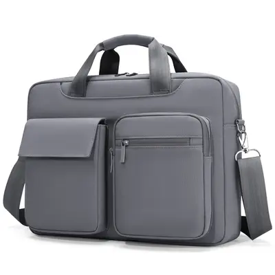 16 Inch Laptop Bag, Oxford Cloth, Multi-Pocket Briefcase