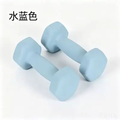 Çapraz sınır dambıl fitness ev kullanımı bir çift daldırma kaplı kadın katı dökme demir mat set küçük dambıl kadın - 13