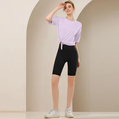 Women's Yoga Set Short Sleeve Quick-Dry Top - 12