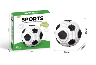 Fußball-WM-Figuren-Bausteinset, 6 Teile - 11