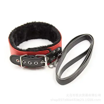 Black and Purple 8-Piece Adult Set with PU Leather Plush Handcuffs