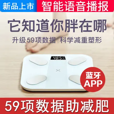 Baolan Bluetooth Akıllı Vücut Yağ Ölçer Şarj Edilebilir İnsan Sağlığı Kilo Yağ Ölçer Elektronik Terazi Sınır Ötesi APP Sesli