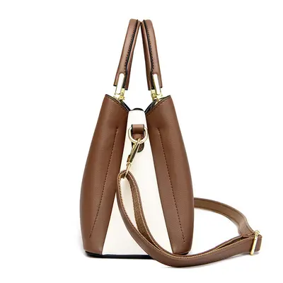 Genuine Leather Women's Shoulder Bag, Large Capacity Cowhide Handbag, Crossbody Strap - 3