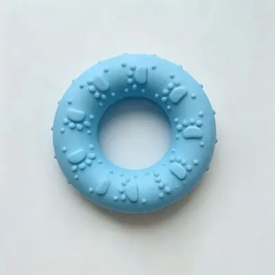 TPR Donut Chew Toy for Dogs, Teething and Dental Cleaning - 11