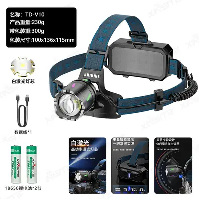 Outdoor Sensor Headlamp, Long Range, 6000W, Long Battery Life - 8