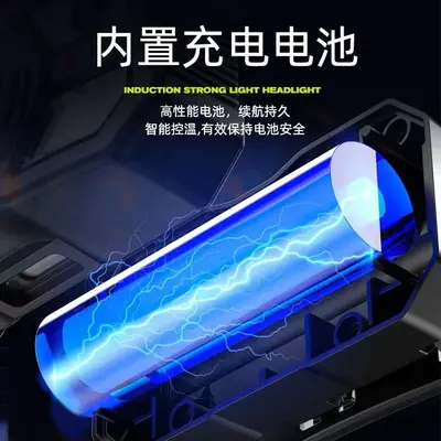 Multifunction Sensor Headlamp with Rechargeable Lithium Battery for Camping