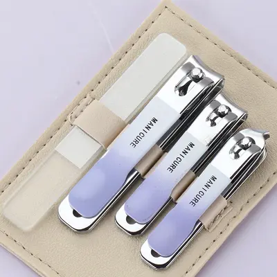 Nail polish nail scissors set, high quality, gradient colored manicure scissors, 4-piece set, nail scissors, complete set, starts with single piece - 8