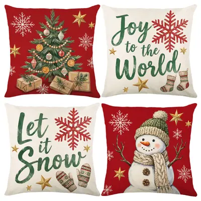 Doldurulmamış, sınır ötesi, lüks Noel yastık kılıfı, polyester başucu minderi, Amazon yeni ürün, kanepe minderi toptan satış - 10