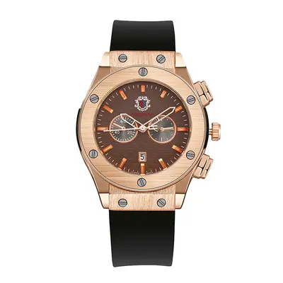 Men's quartz watch, silicone strap, waterproof - 8