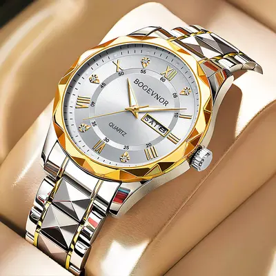 Men's Waterproof Luminous Dual Calendar Fashion Watch for Men and Women, TikTok Amazon Foreign Trade Cross-border Watch