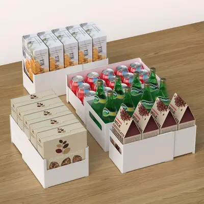 Japanischer Küchenschrank Aufbewahrungsschublade für verschiedene Gegenstände Kunststoff-Organizer-Box Kosmetik-Masken-Aufbewahrungsbox mit aufrechtem Öffnungswinkel - 3