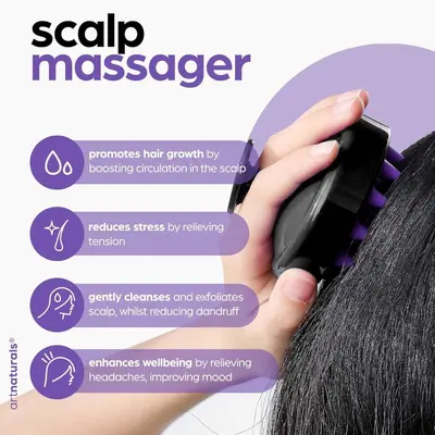 Rizinus-Rosmarin-Haaröl mit Kopfmassagegerät-Set - 3