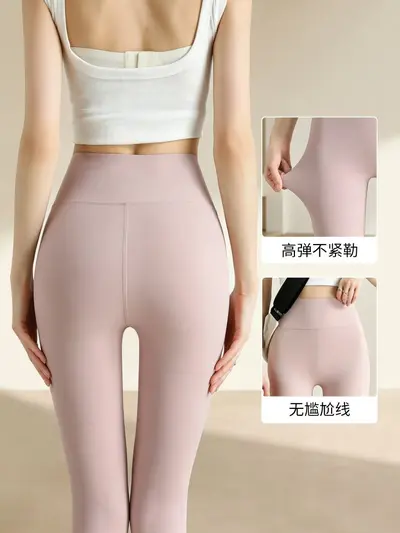 Women's Tall Long Yoga Pants, High Waist, Thin Summer Style, Pilates - 4