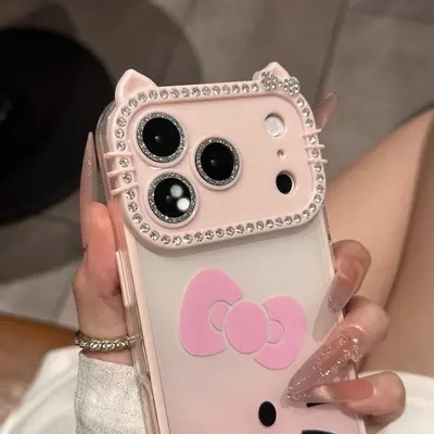 iPhone 17 Pro Max / 16 Pro / 15 Katzenohren Ombre Farbverlauf