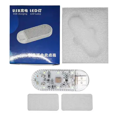 Sınır ötesi araba dokunmatik ışık USB kablosuz ayak ışığı flaş uçak ışığı yedek aydınlatma renkli dekoratif uyarı - 8