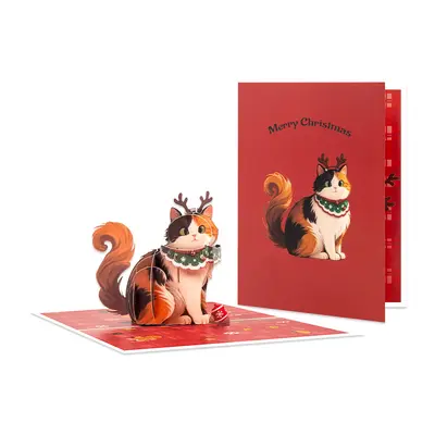 2026 Christmas 3D Pop-Up Greeting Card, Handmade - 8
