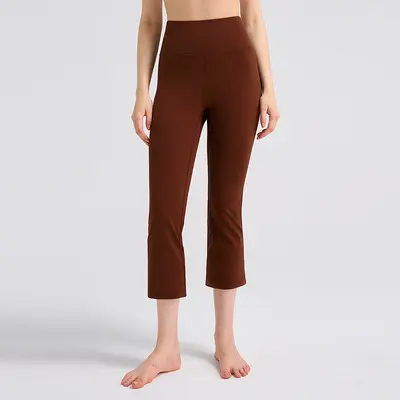 Women's Micro-Flare Yoga Pants, Butt-Lifting, Brushed High Waist, 23" - 13