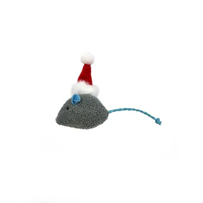 Peluş Simülasyon Fare Kedi Oyuncağı, Noel Modeli - 8