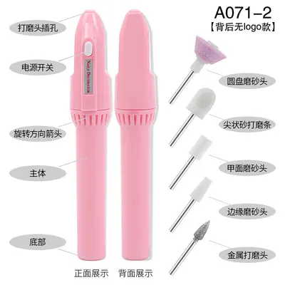 5-Tip Mini Electric Nail Drill Machine for Manicure. - 8
