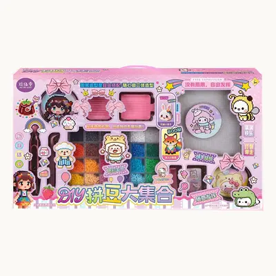 DIY-Bügelperlen-Anstecker-Bastelset für Kinder, große Sammlung