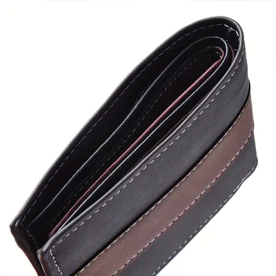 Personalized Retro Men's Coin Purse Wallet, Short Style, Large Capacity - 5