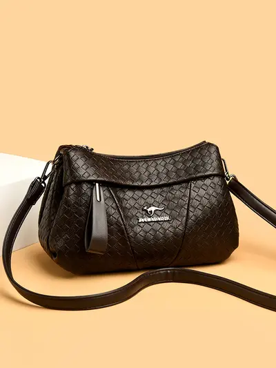 Women's Large Capacity Single Shoulder Bag, European Style Crossbody Bag - 5